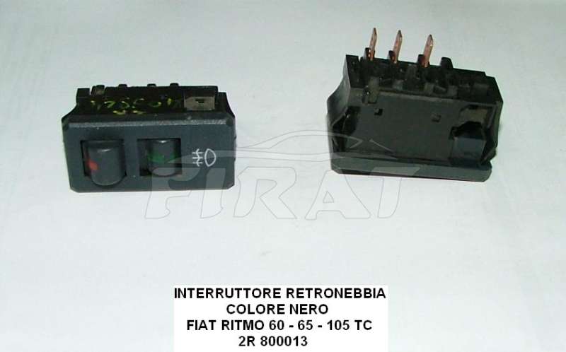 INTERRUTTORE RETRONEBBIA FIAT RITMO NERO